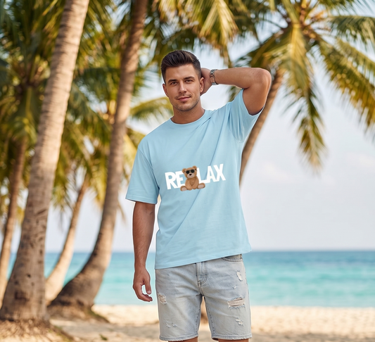 Cool Teddy Bear Relax Graphic T-Shirt | Premium Laid-Back Streetwear Top