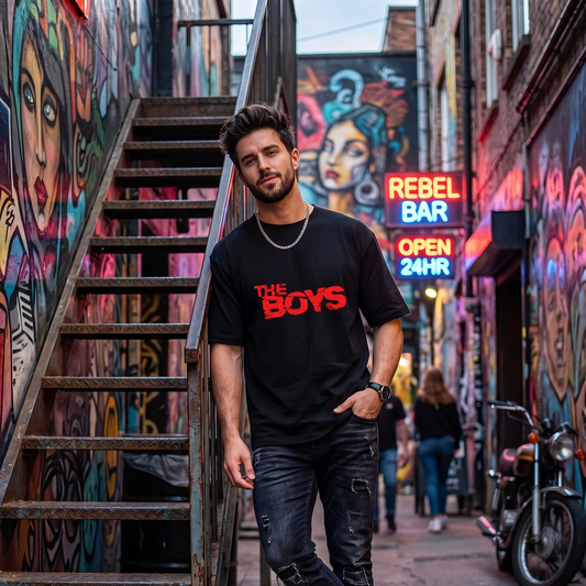 The Boys Distressed Logo Graphic T-Shirt | Premium Pop Culture Streetwear Top